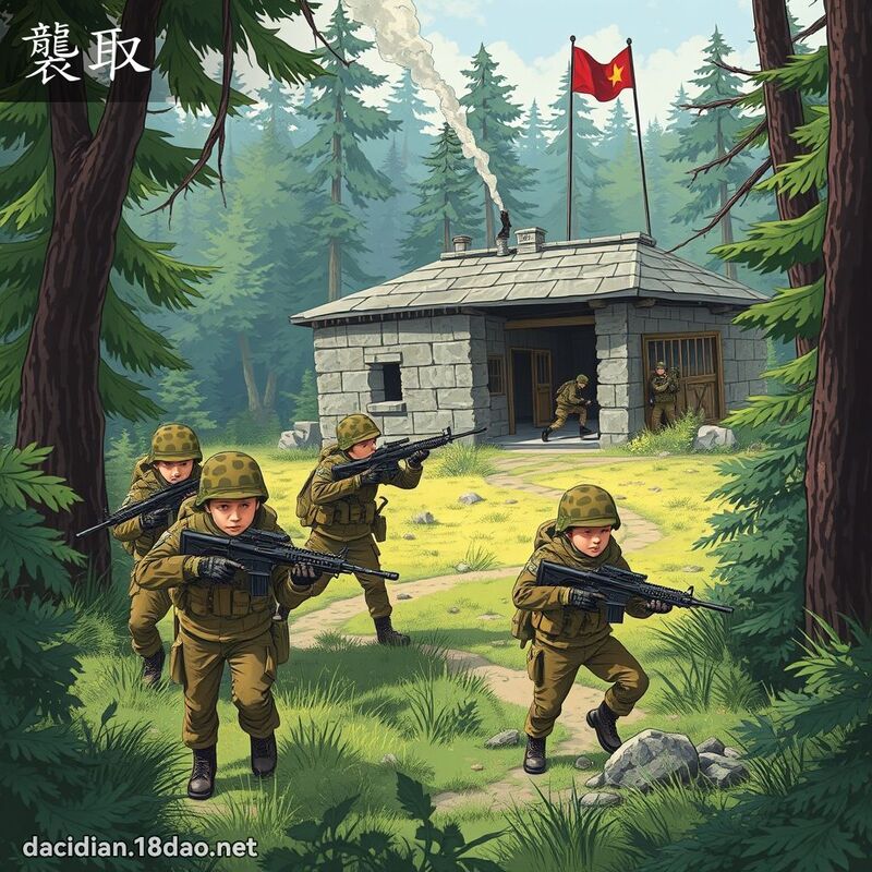 襲取 - 國語大辭典配圖