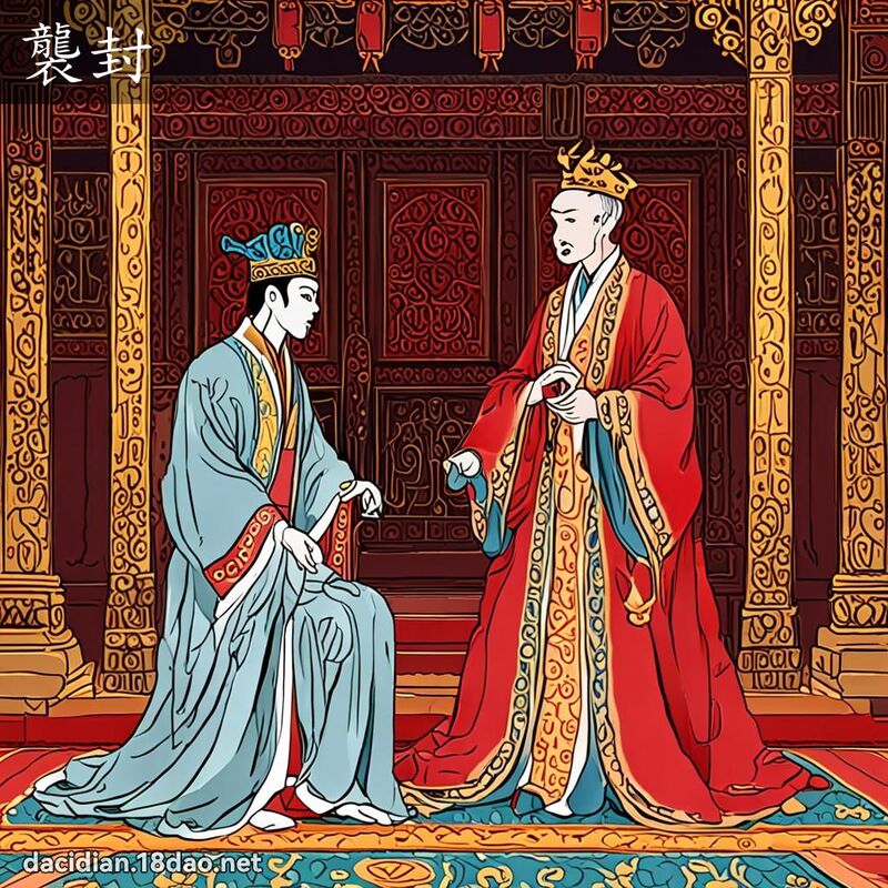 袭封 - 国语大辞典配图