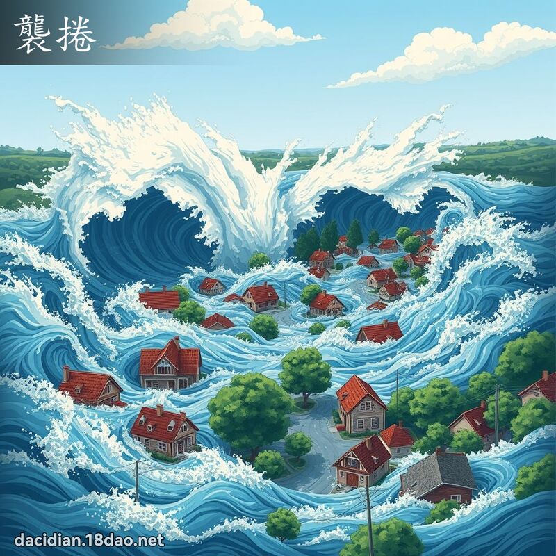 袭捲 - 国语大辞典配图