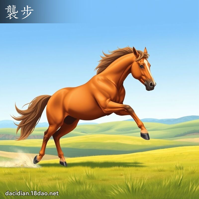 襲步 - 國語大辭典配圖
