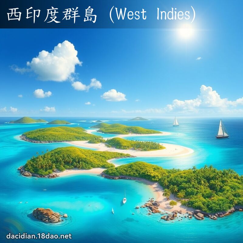 西印度群島 (West Indies) - 國語大辭典配圖