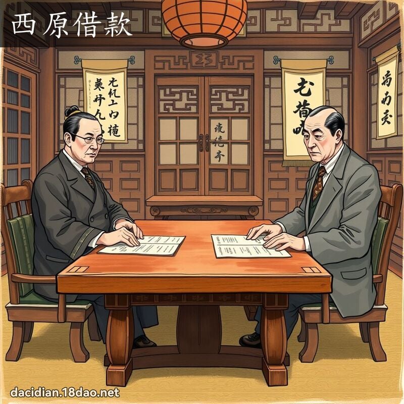 西原借款 - 國語大辭典配圖