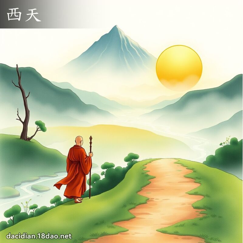 西天 - 国语大辞典配图