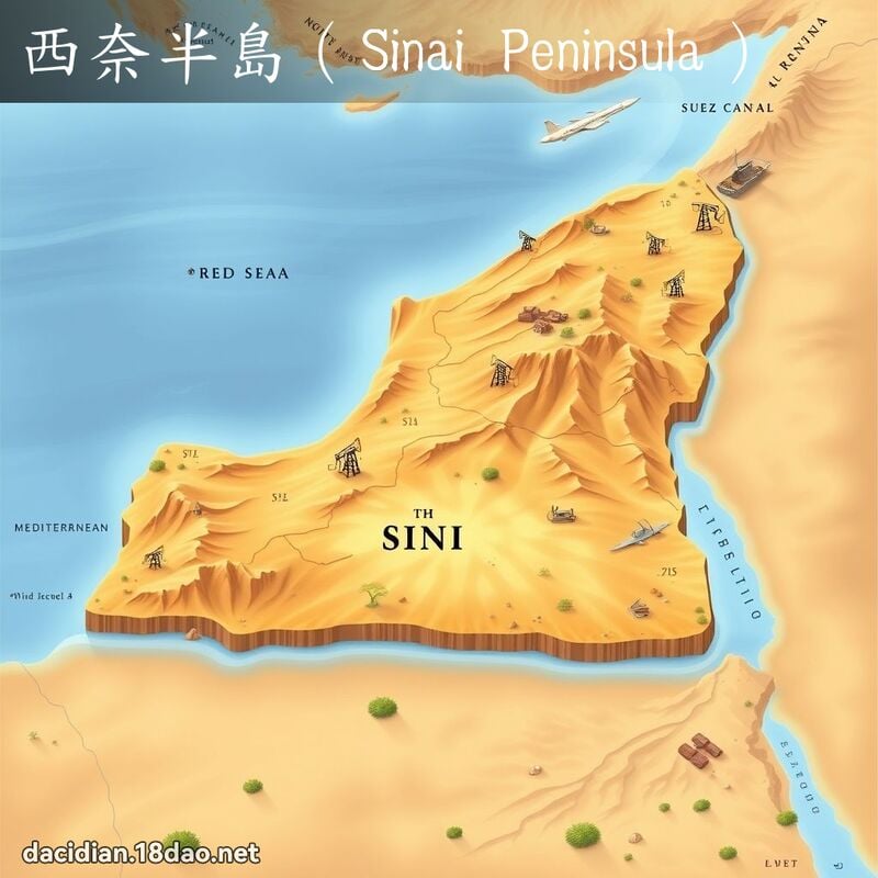 西奈半島（Sinai Peninsula） - 國語大辭典配圖