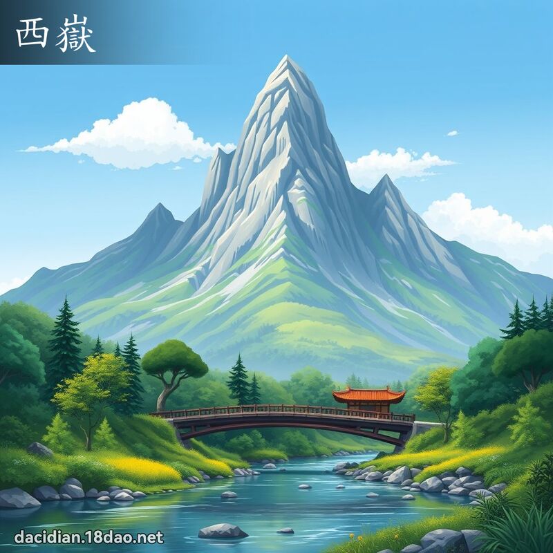 西嶽 - 國語大辭典配圖