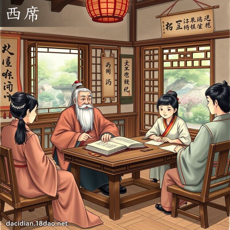 西席 - 國語大辭典配圖