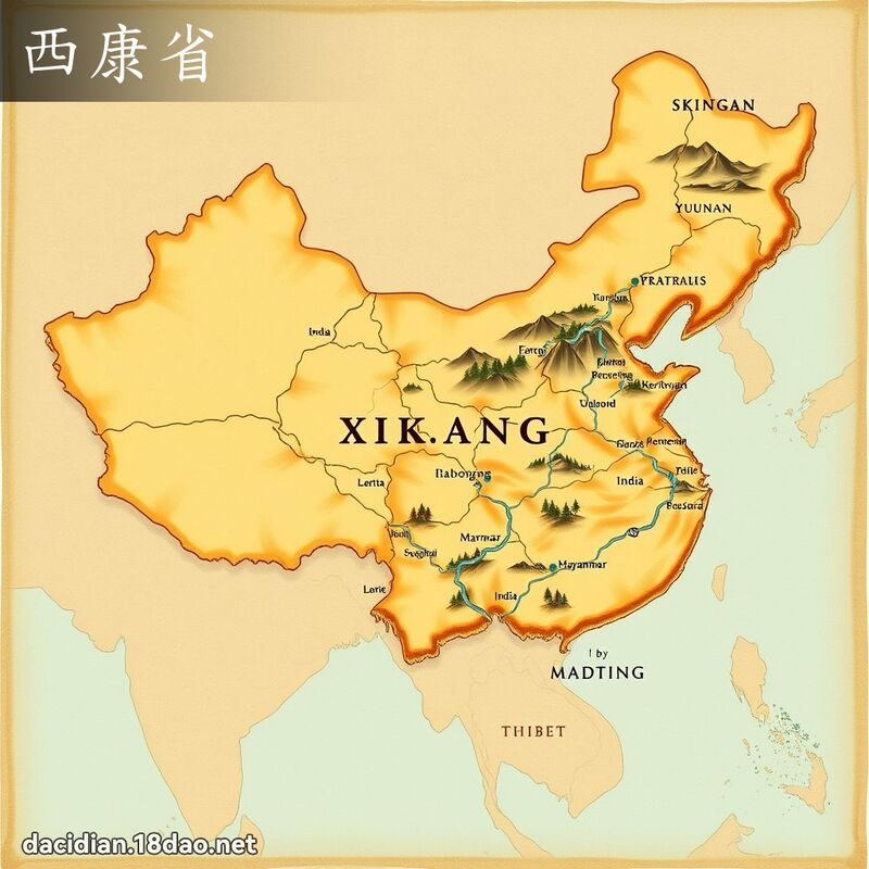 西康省 - 國語大辭典配圖