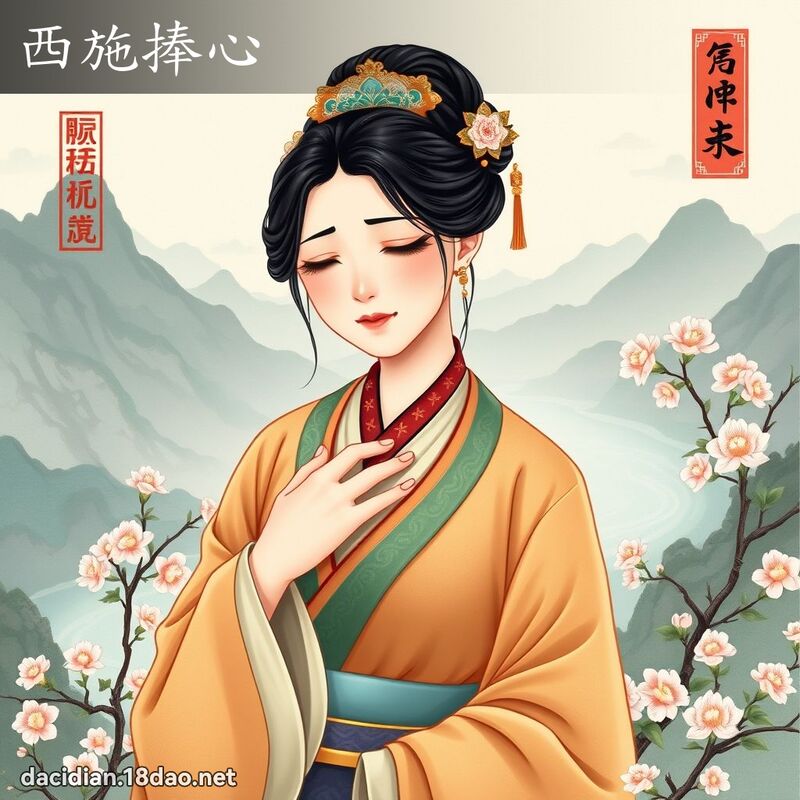 西施捧心 - 国语大辞典配图