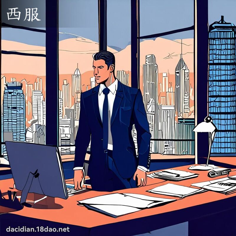 西服 - 國語大辭典配圖