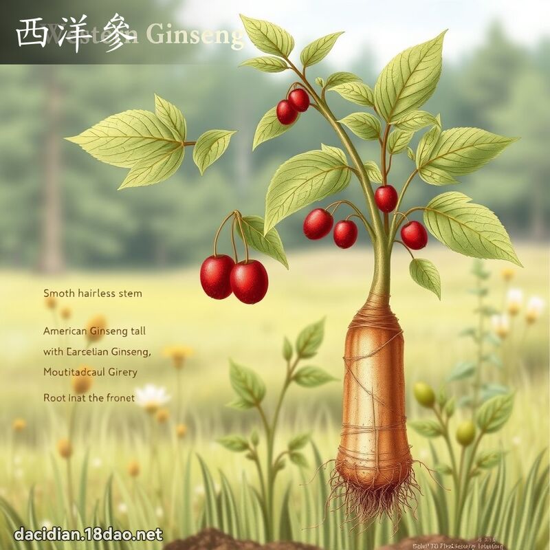 西洋參 - 國語大辭典配圖