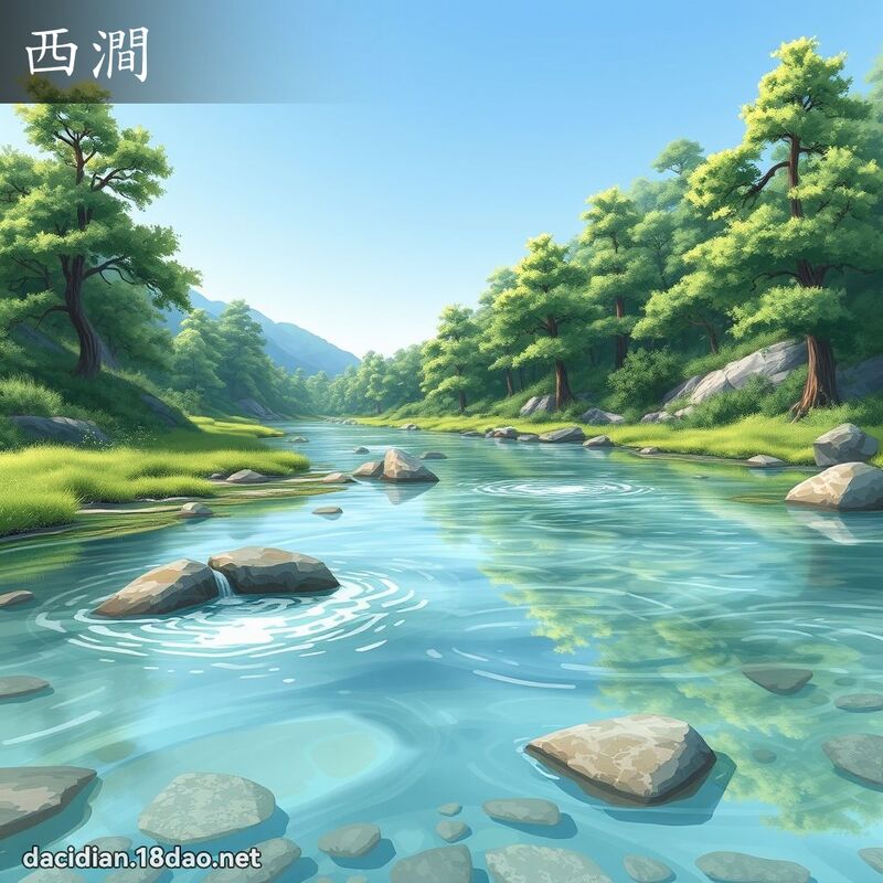 西涧 - 国语大辞典配图