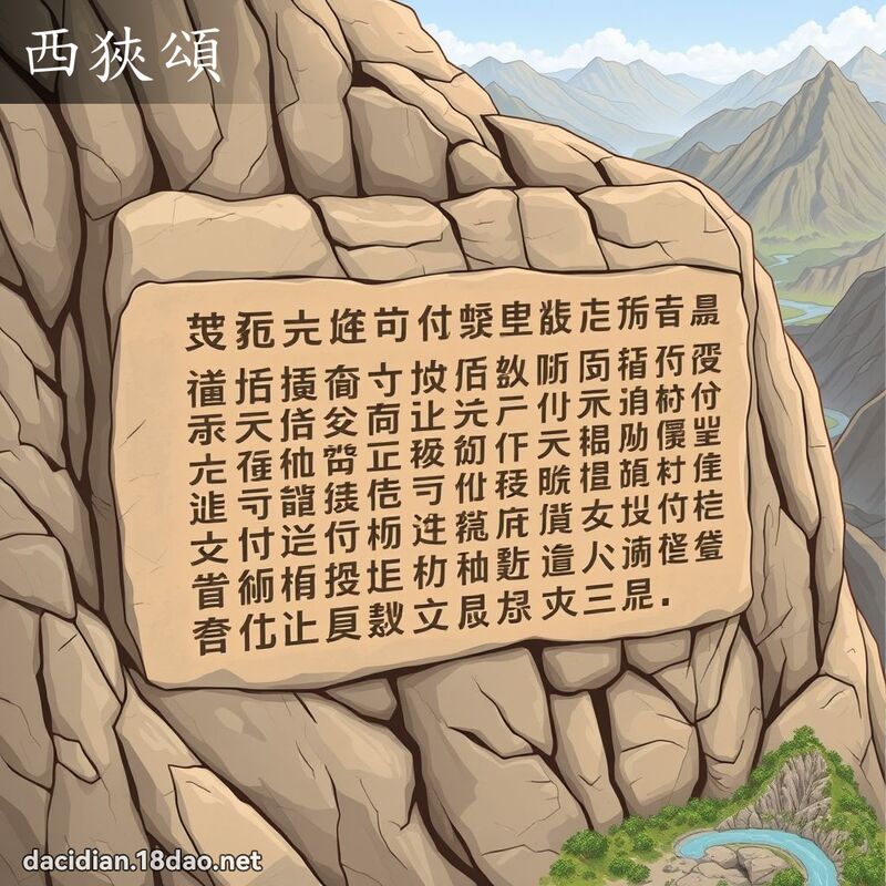 西狹頌 - 國語大辭典配圖