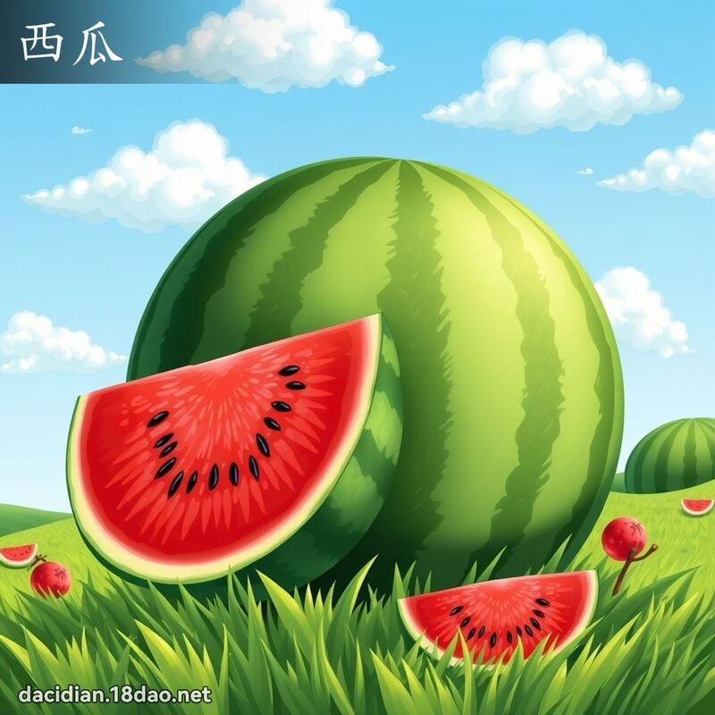 西瓜 - 國語大辭典配圖