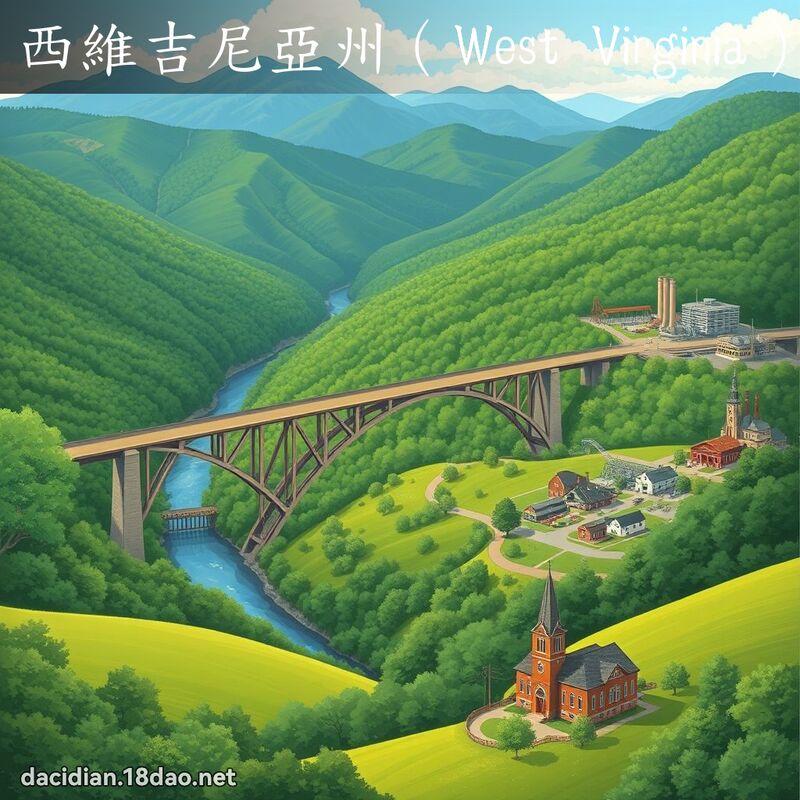 西維吉尼亞州（West Virginia） - 國語大辭典配圖