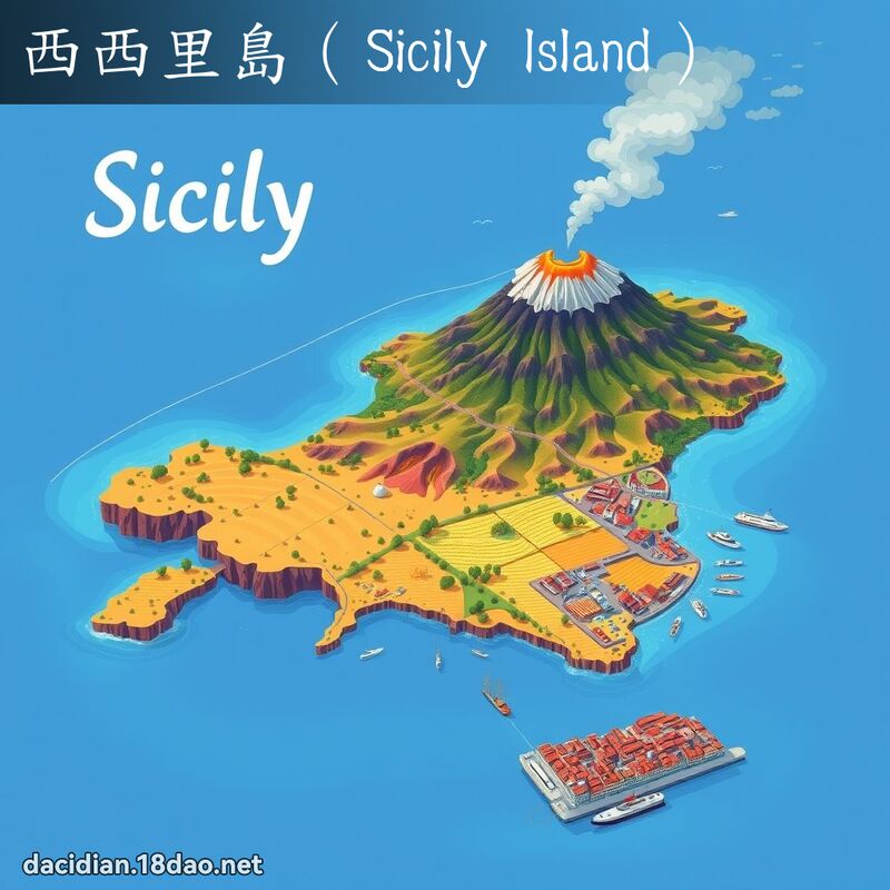 西西里島（Sicily Island） - 國語大辭典配圖