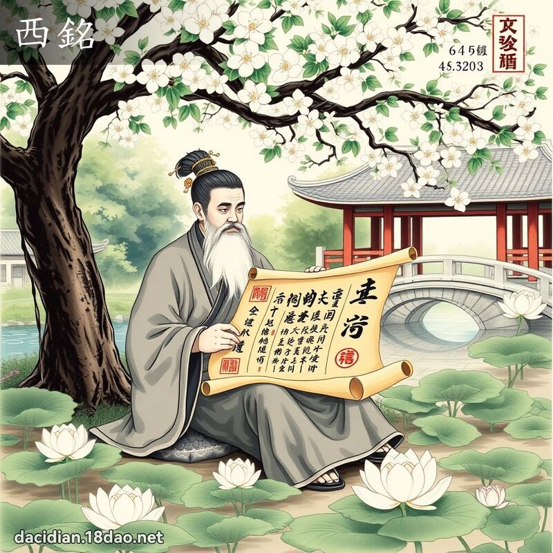 西铭 - 国语大辞典配图