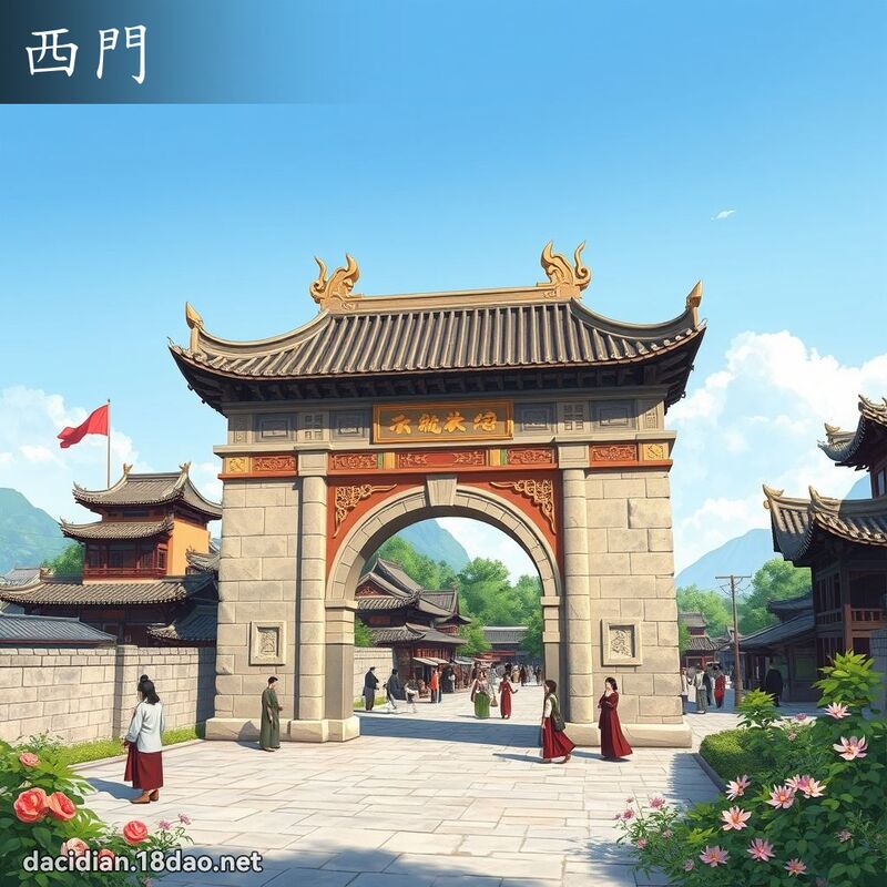 西门 - 国语大辞典配图