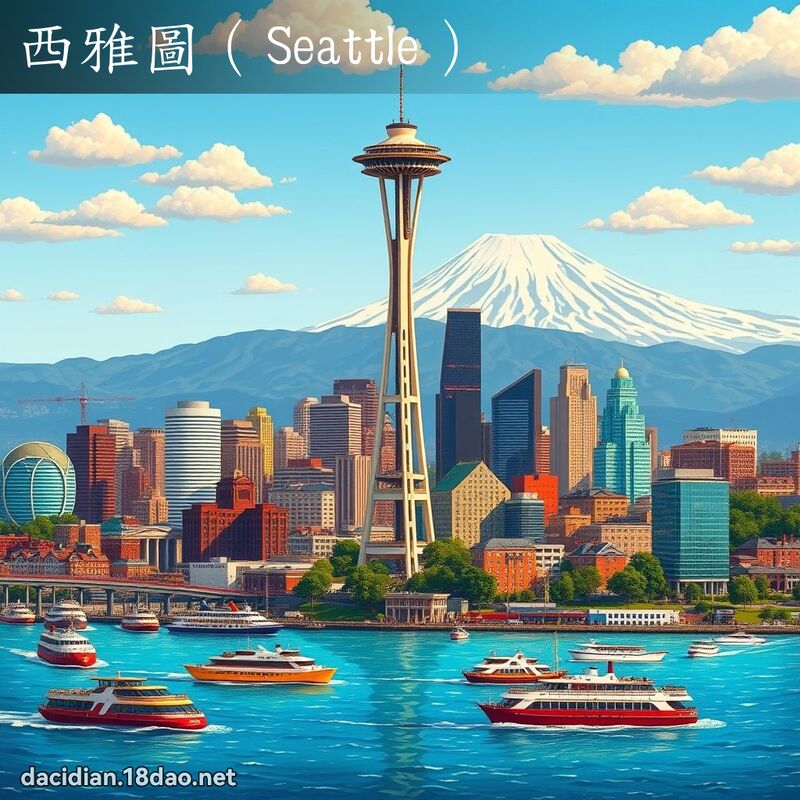 西雅圖（Seattle） - 國語大辭典配圖