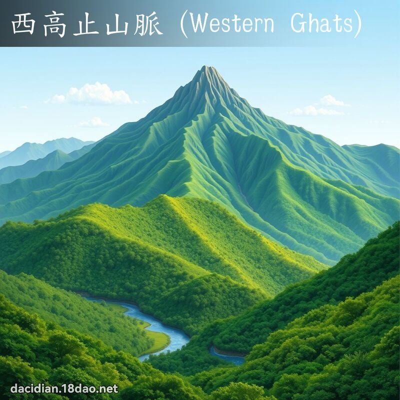西高止山脈 (Western Ghats) - 國語大辭典配圖