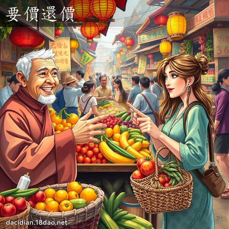 要价还价 - 国语大辞典配图