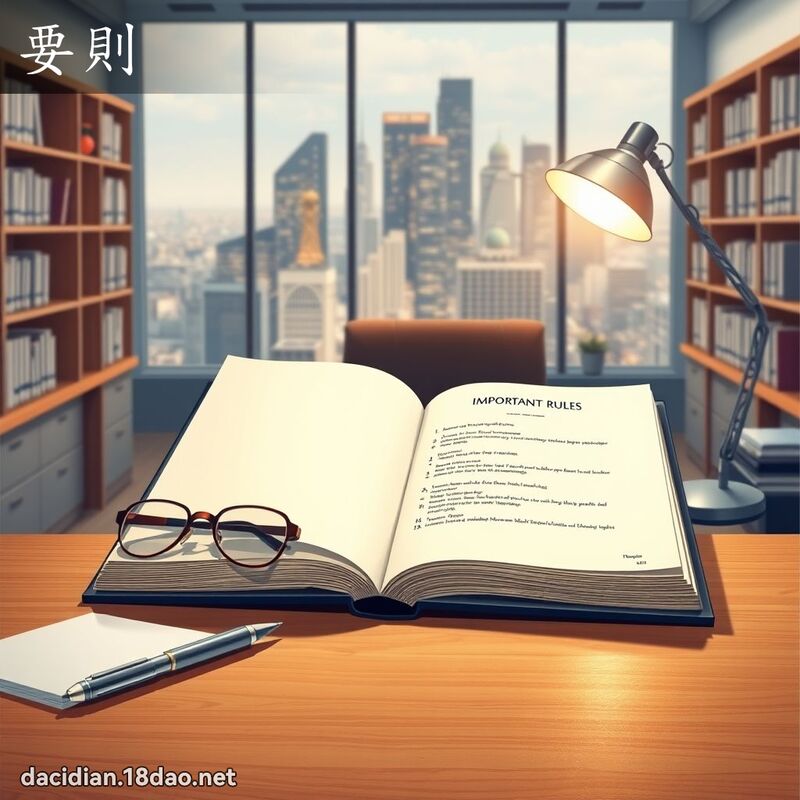 要則 - 國語大辭典配圖