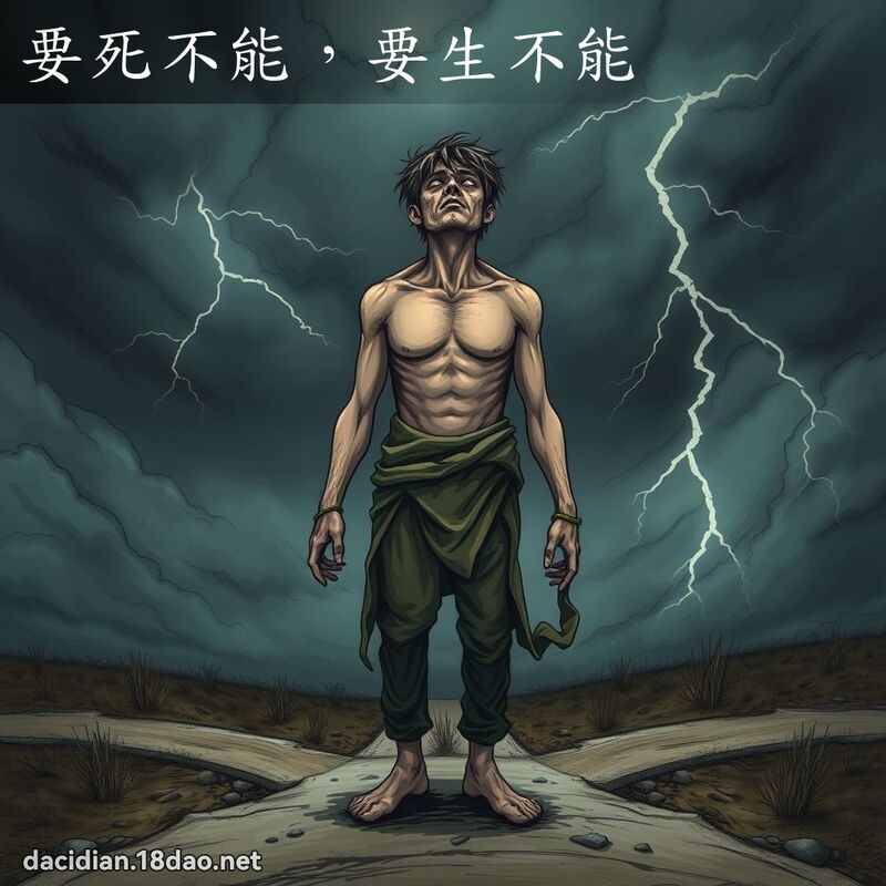 要死不能，要生不能 - 國語大辭典配圖