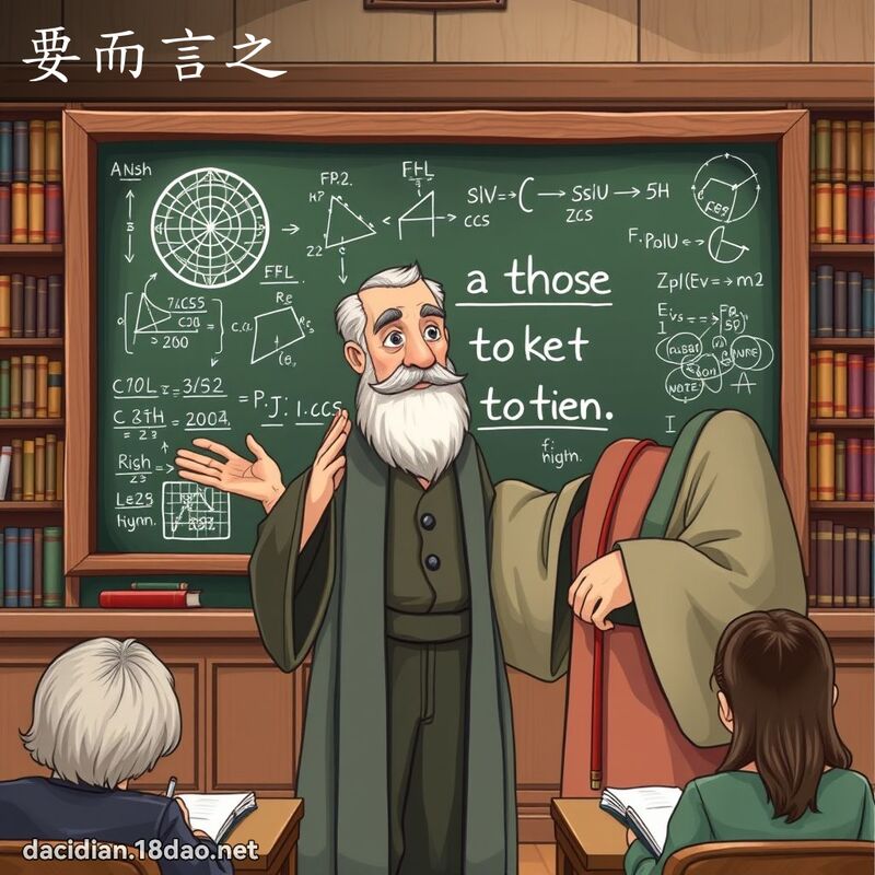 要而言之 - 國語大辭典配圖