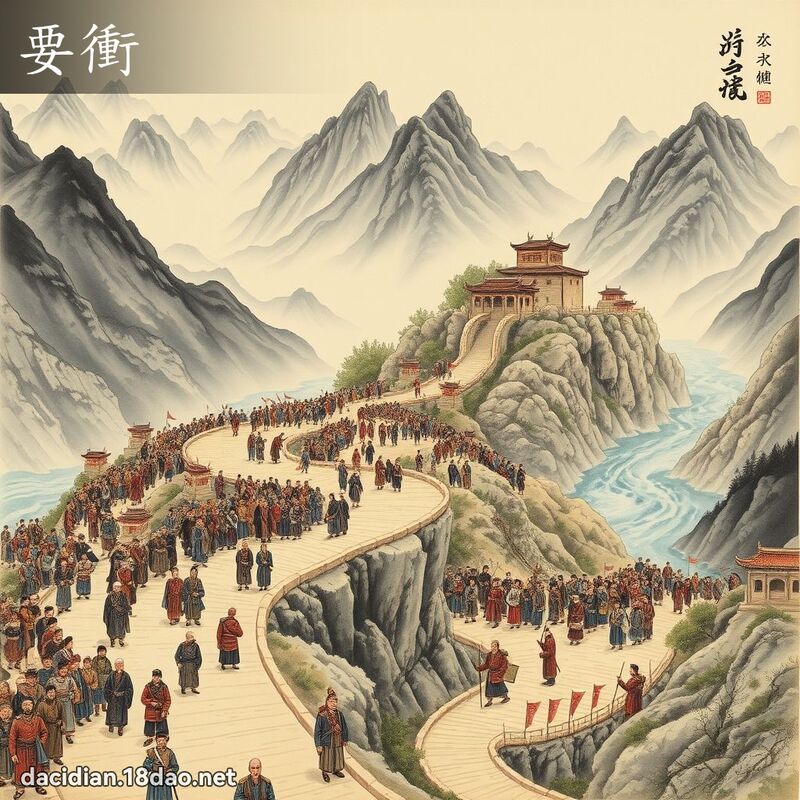 要衝 - 國語大辭典配圖