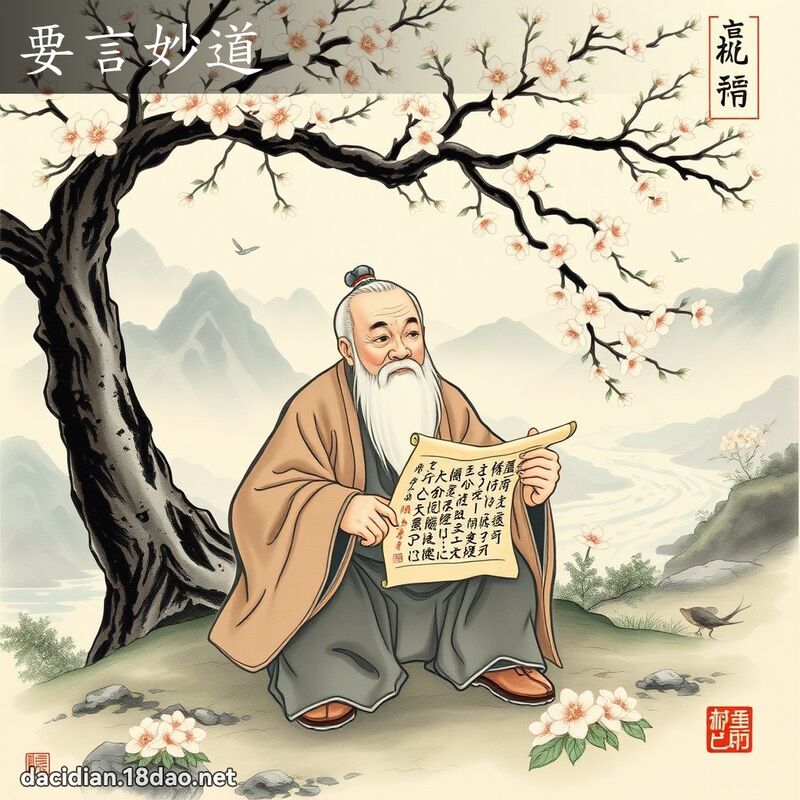 要言妙道 - 国语大辞典配图