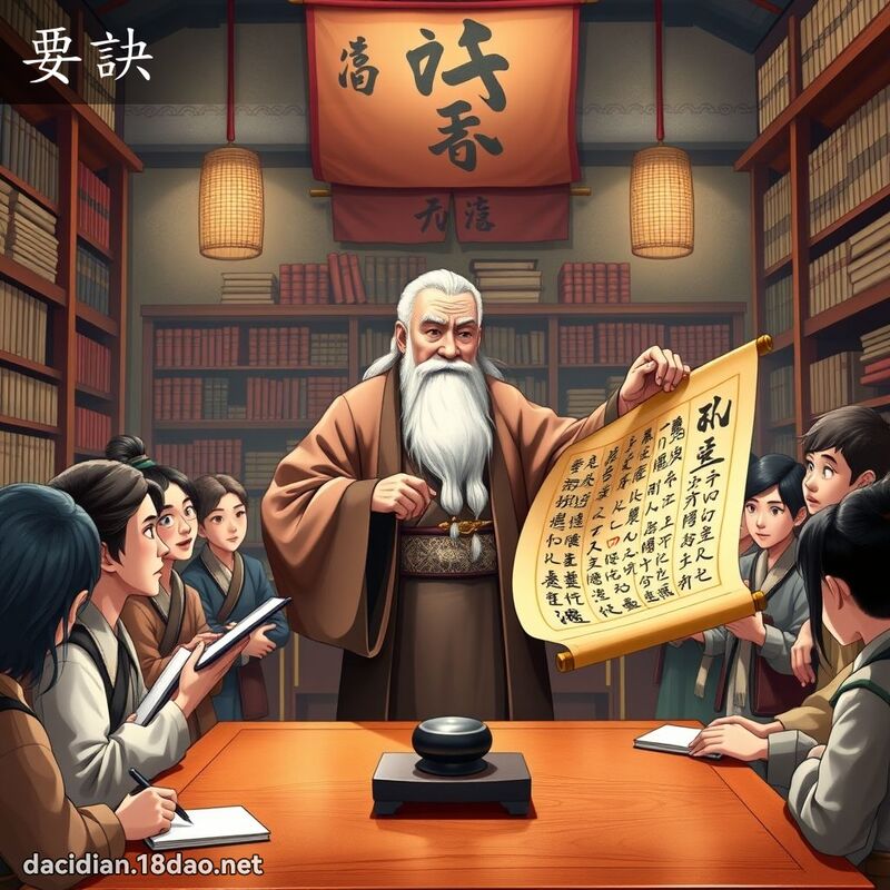 要訣 - 國語大辭典配圖