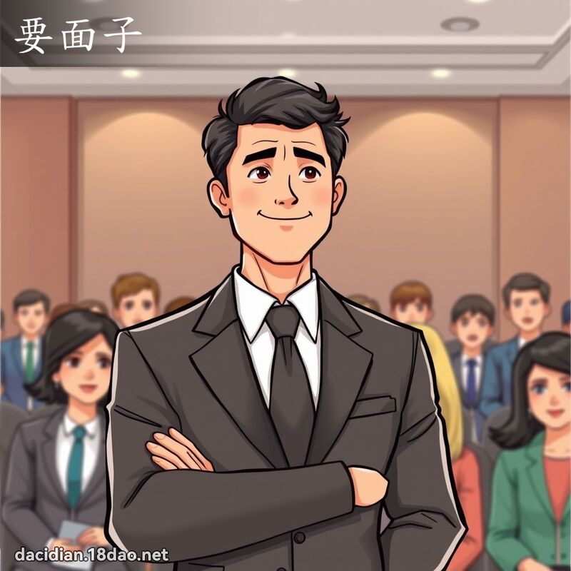 要面子 - 国语大辞典配图