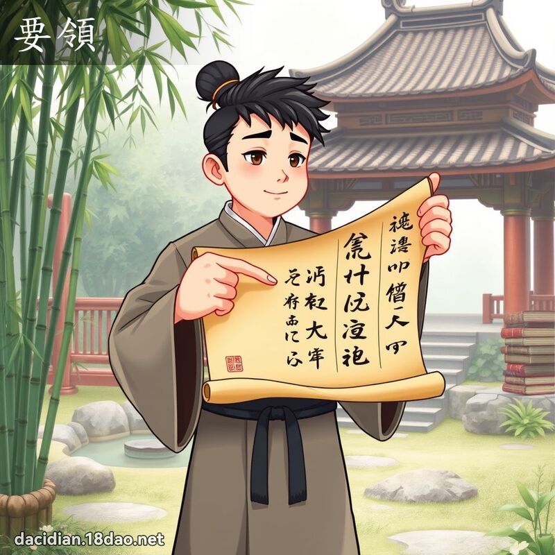 词语: 要领 (多意词)