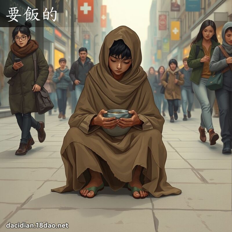 要飯的 - 國語大辭典配圖