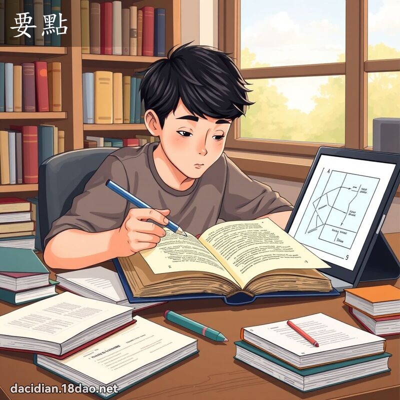 要點 - 國語大辭典配圖