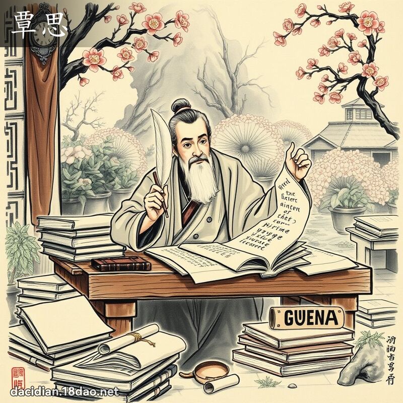 覃思 - 國語大辭典配圖