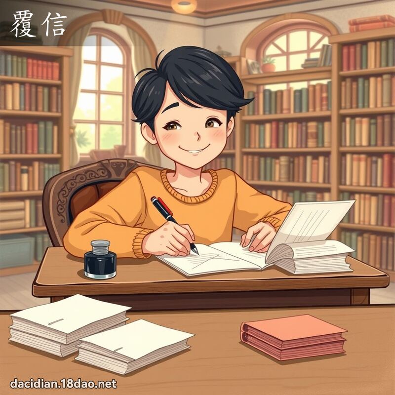 覆信 - 國語大辭典配圖