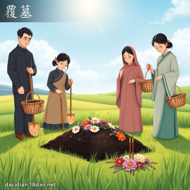 覆墓 - 国语大辞典配图