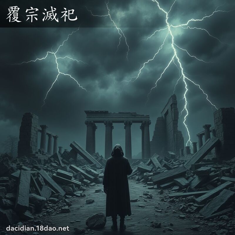 覆宗灭祀 - 国语大辞典配图