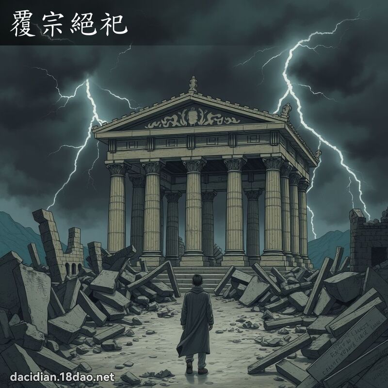 覆宗绝祀 - 国语大辞典配图