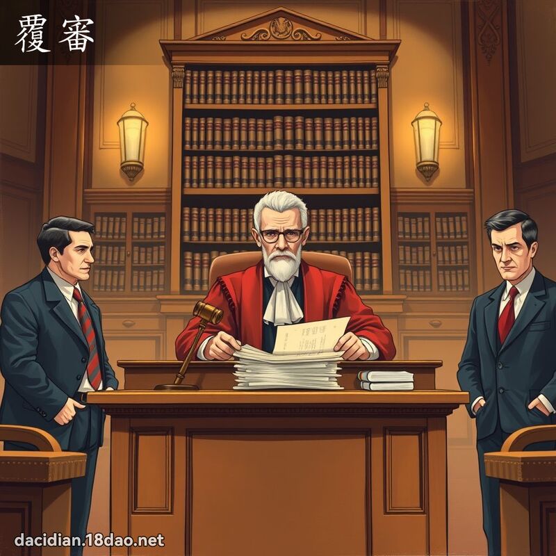 覆審 - 國語大辭典配圖