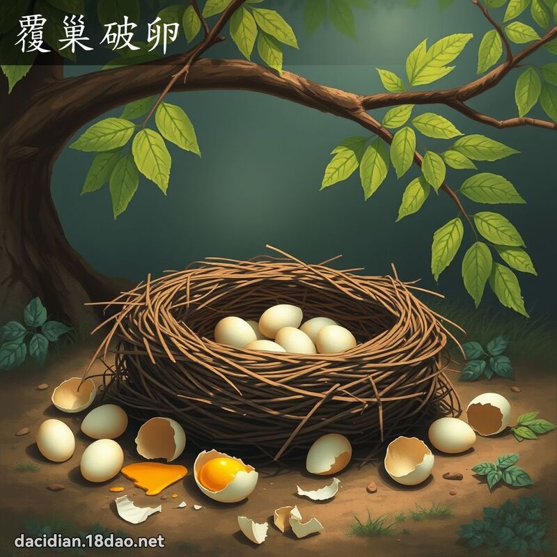覆巢破卵 - 國語大辭典配圖