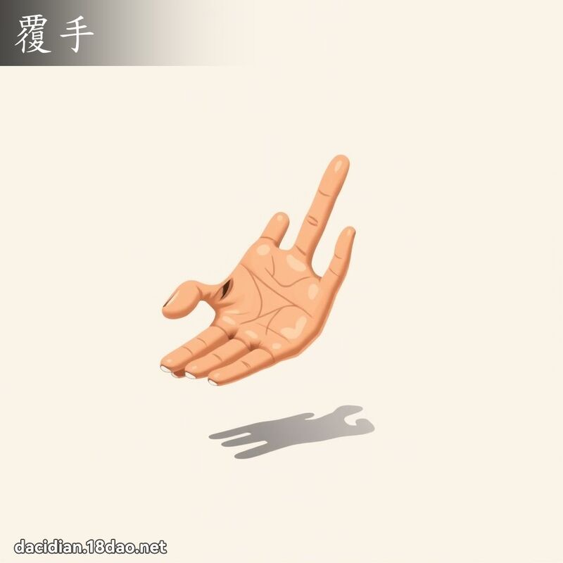 覆手 - 國語大辭典配圖