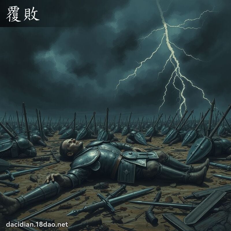 覆敗 - 國語大辭典配圖