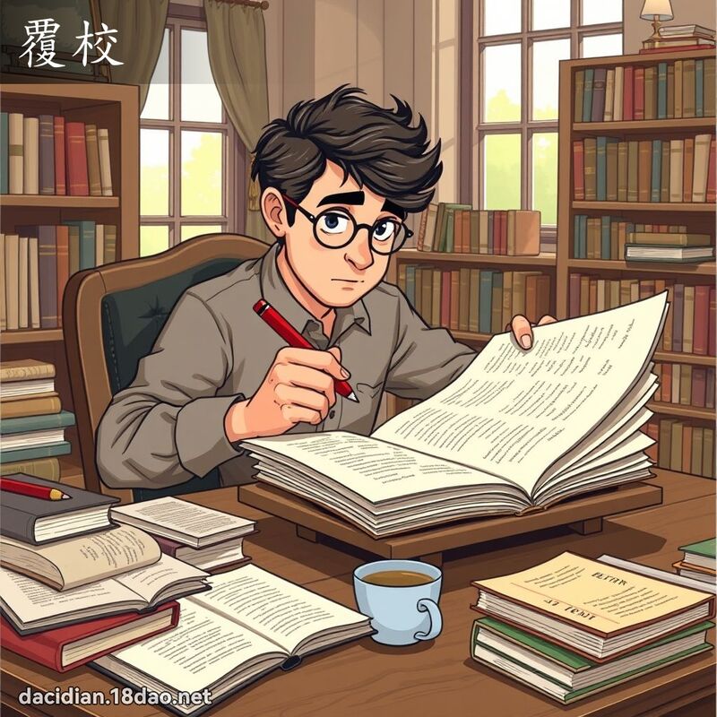 覆校 - 國語大辭典配圖