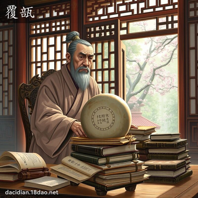 覆瓿 - 國語大辭典配圖