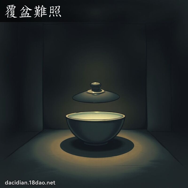覆盆難照 - 國語大辭典配圖