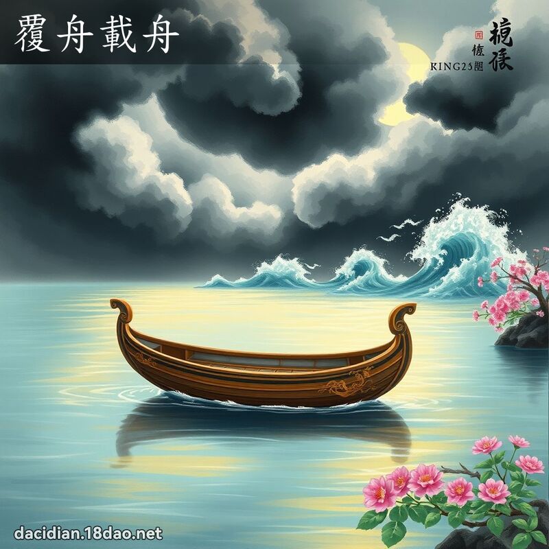 覆舟載舟 - 國語大辭典配圖