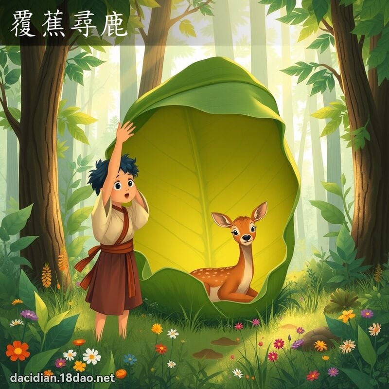 覆蕉尋鹿 - 國語大辭典配圖