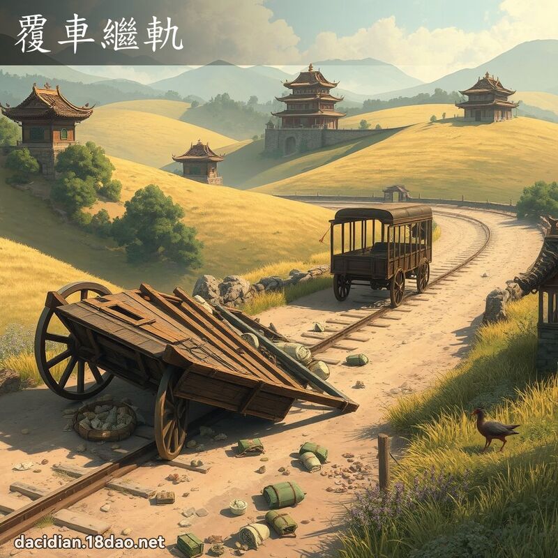 覆車繼軌 - 國語大辭典配圖
