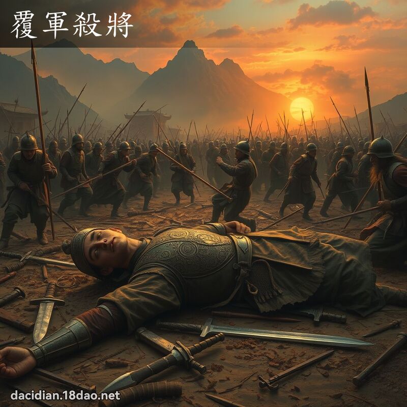 覆軍殺將 - 國語大辭典配圖